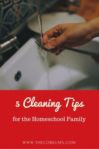 5 Cleaning Tips for the Homeschool Family
