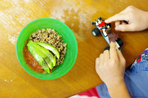 paleo homeschool taco bowl
